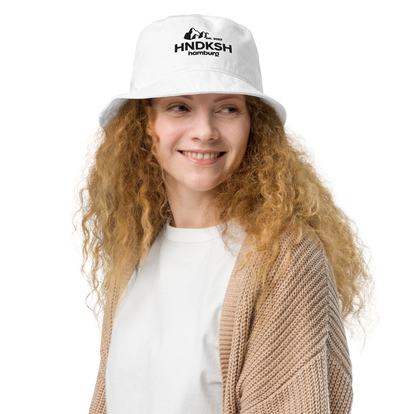 Logo Bucket Hat Unisex One Size White